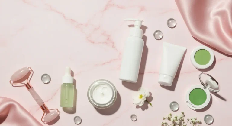 Łagodna pielęgnacja cery naczynkowej z serum, kremem barierowym, SPF i zielonym korektorem