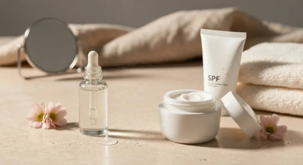 Kwas hialuronowy w menopauzie: serum, krem i sposób stosowania na suchą skórę